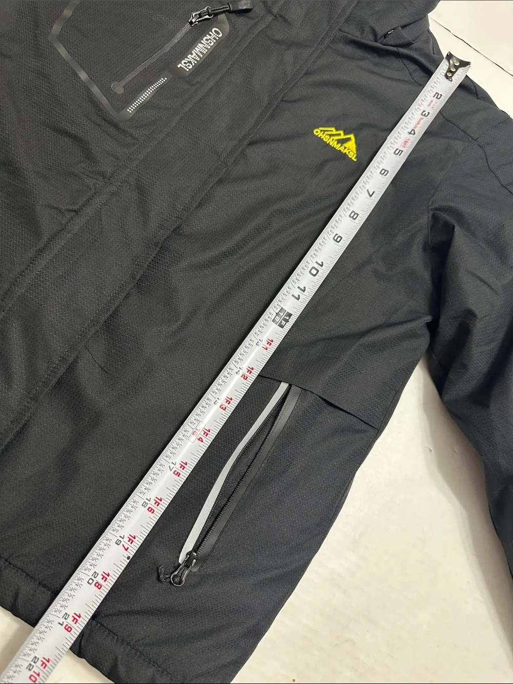 OHSNMAKSL Waterproof Ski Jacket Full Zip Youth Boys Size 8 Black READ